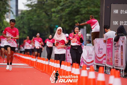 Race photo from Smartfren Run 2024