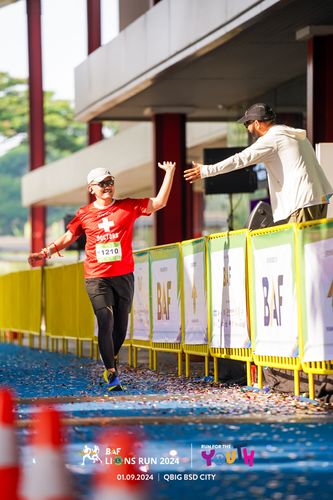 Race photo from BAF LIONS RUN 2024