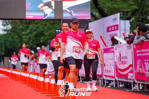 Race photo from Smartfren Run 2024