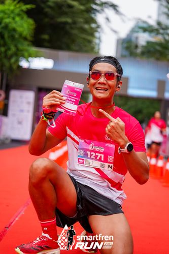 Race photo from Smartfren Run 2024