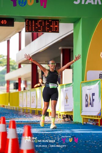 Race photo from BAF LIONS RUN 2024