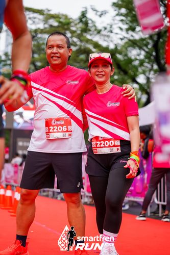 Race photo from Smartfren Run 2024