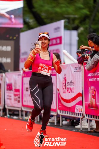 Race photo from Smartfren Run 2024