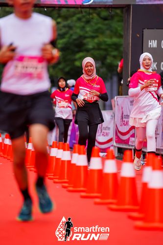 Race photo from Smartfren Run 2024