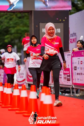 Race photo from Smartfren Run 2024