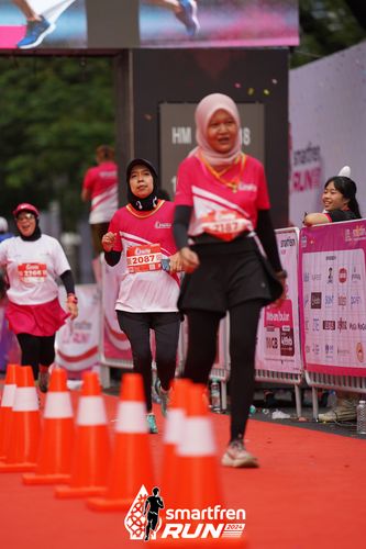Race photo from Smartfren Run 2024