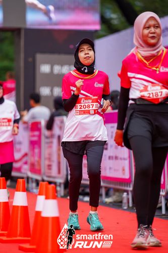 Race photo from Smartfren Run 2024