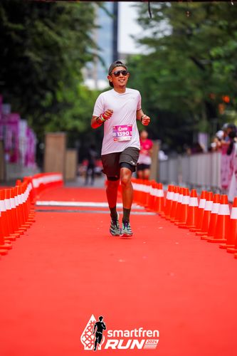 Race photo from Smartfren Run 2024