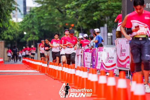 Race photo from Smartfren Run 2024