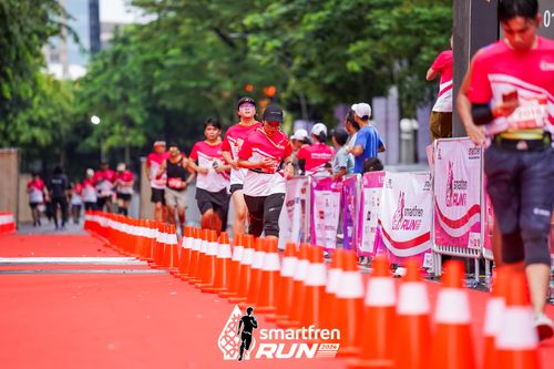 Race photo from Smartfren Run 2024