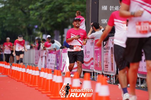 Race photo from Smartfren Run 2024