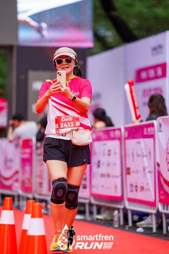 Race photo from Smartfren Run 2024