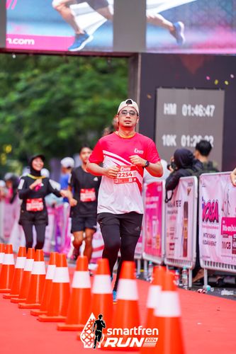 Race photo from Smartfren Run 2024