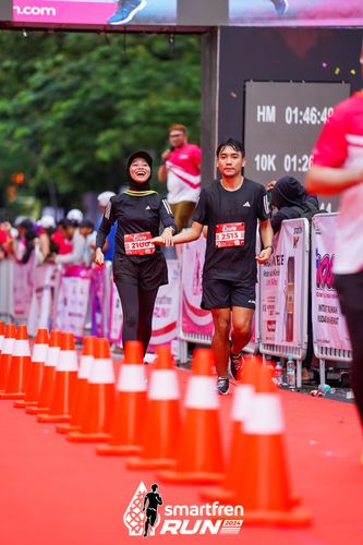 Race photo from Smartfren Run 2024