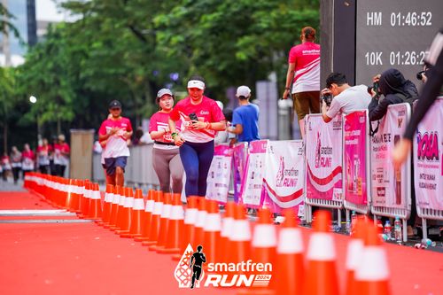 Race photo from Smartfren Run 2024