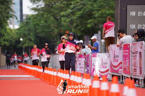 Race photo from Smartfren Run 2024
