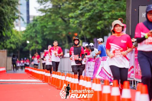 Race photo from Smartfren Run 2024