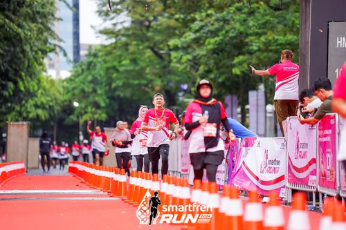 Race photo from Smartfren Run 2024