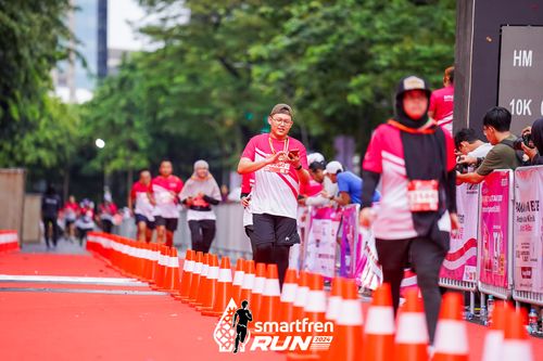 Race photo from Smartfren Run 2024