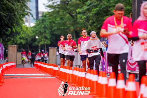Race photo from Smartfren Run 2024