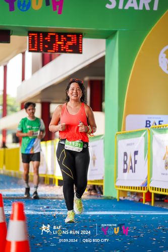 Race photo from BAF LIONS RUN 2024