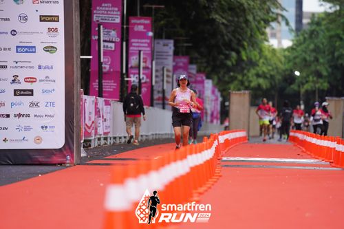 Race photo from Smartfren Run 2024
