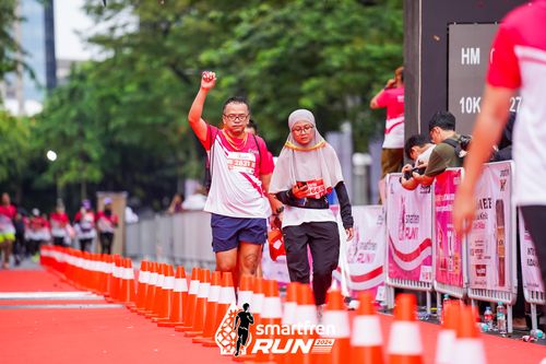 Race photo from Smartfren Run 2024