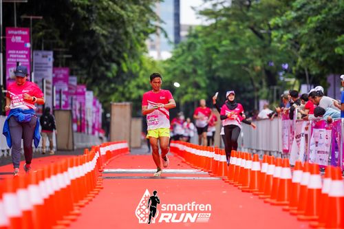 Race photo from Smartfren Run 2024