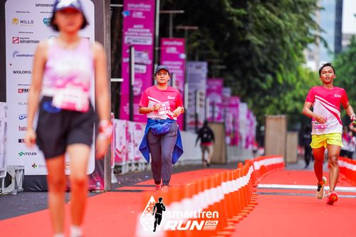 Race photo from Smartfren Run 2024