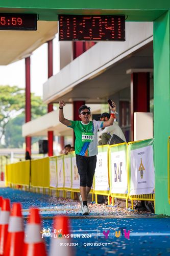 Race photo from BAF LIONS RUN 2024