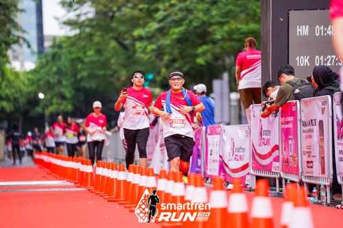 Race photo from Smartfren Run 2024