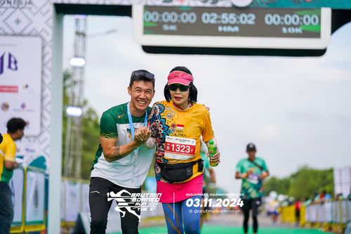 Race photo from Arutmin Borneo Run 2024
