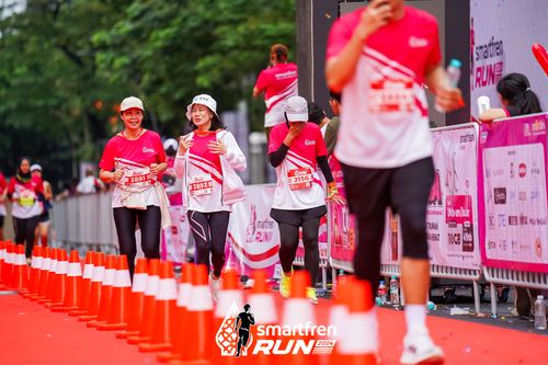 Race photo from Smartfren Run 2024