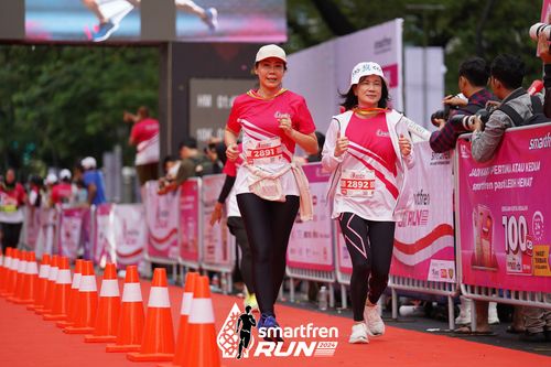 Race photo from Smartfren Run 2024