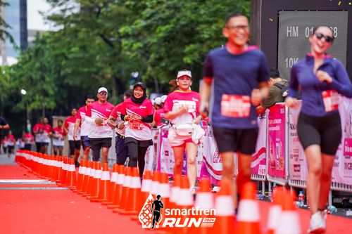 Race photo from Smartfren Run 2024