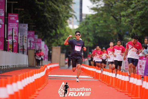 Race photo from Smartfren Run 2024