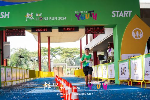 Race photo from BAF LIONS RUN 2024