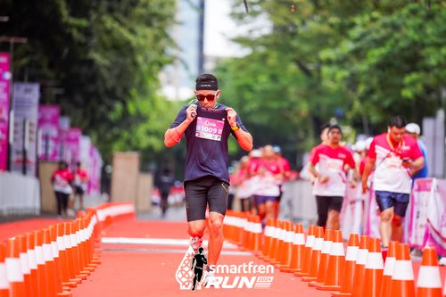 Race photo from Smartfren Run 2024