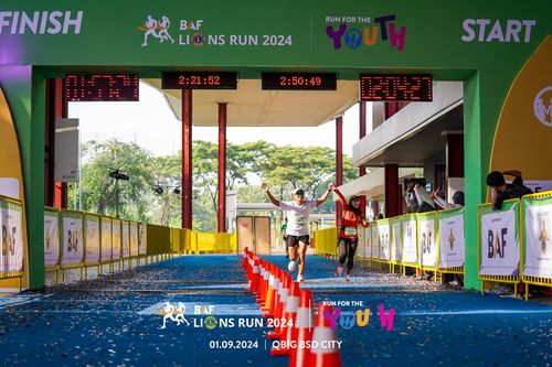 Race photo from BAF LIONS RUN 2024