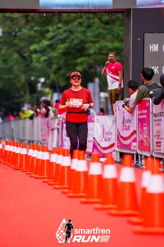 Race photo from Smartfren Run 2024