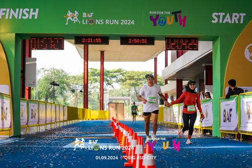Race photo from BAF LIONS RUN 2024