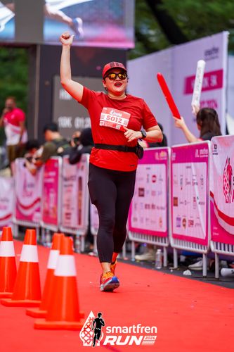 Race photo from Smartfren Run 2024