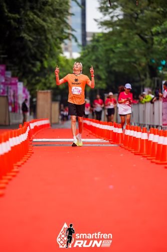 Race photo from Smartfren Run 2024