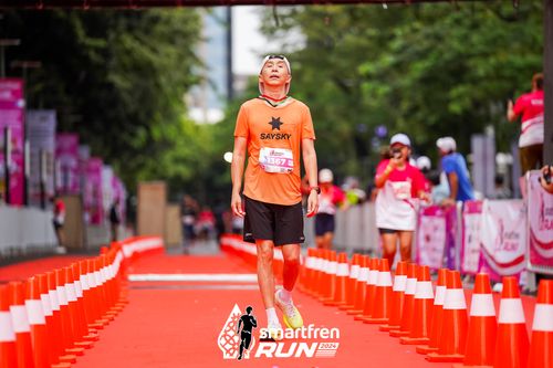 Race photo from Smartfren Run 2024
