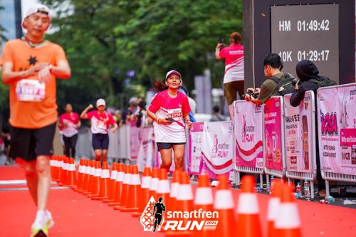 Race photo from Smartfren Run 2024