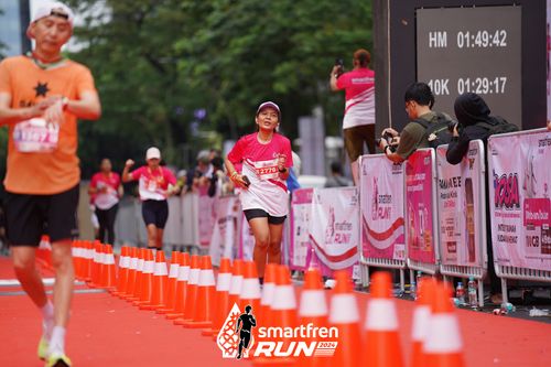 Race photo from Smartfren Run 2024