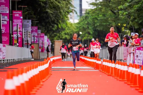 Race photo from Smartfren Run 2024