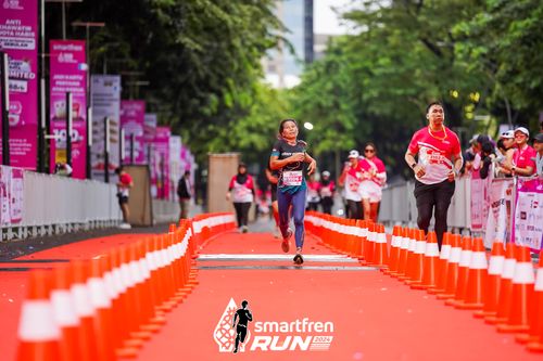 Race photo from Smartfren Run 2024
