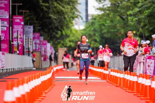 Race photo from Smartfren Run 2024