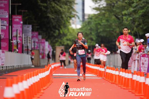 Race photo from Smartfren Run 2024
